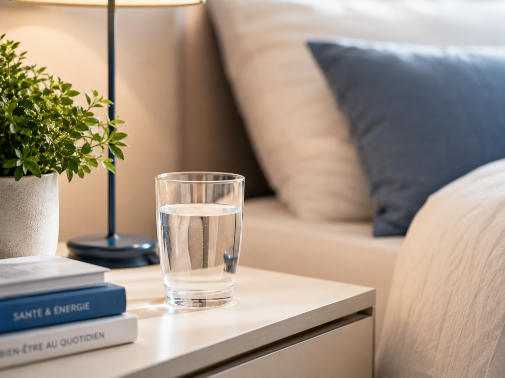 Chambre minimaliste et apaisante
