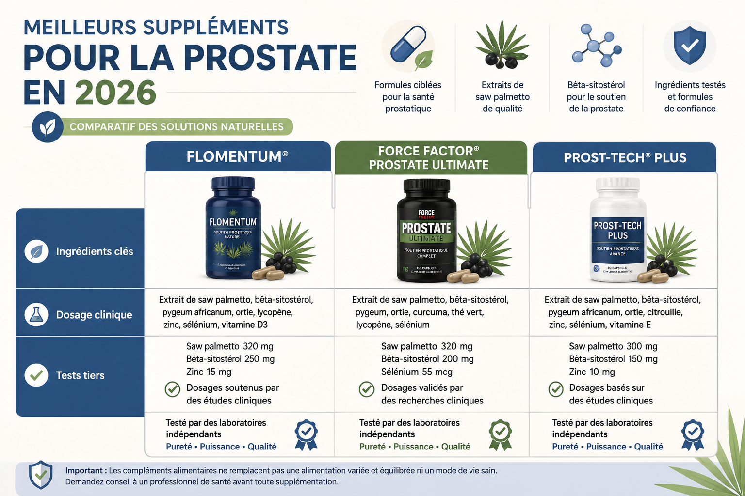 Quels sont les meilleurs suppléments pour la prostate ?