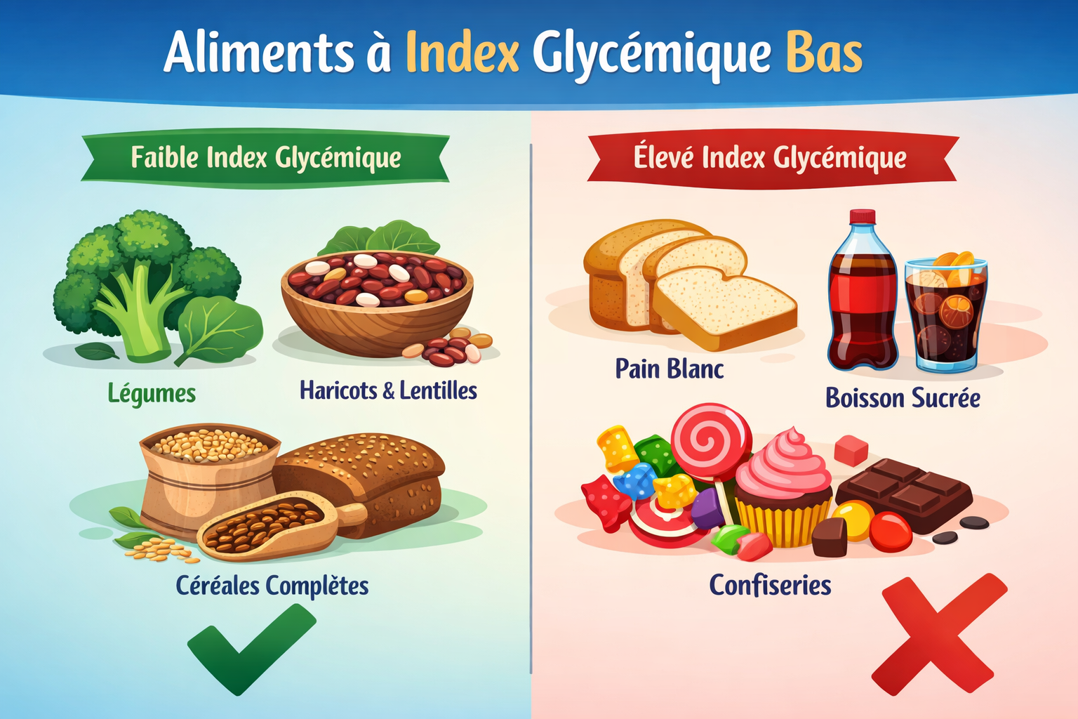 Les meilleurs aliments pour un régime glycémie et ceux à éviter