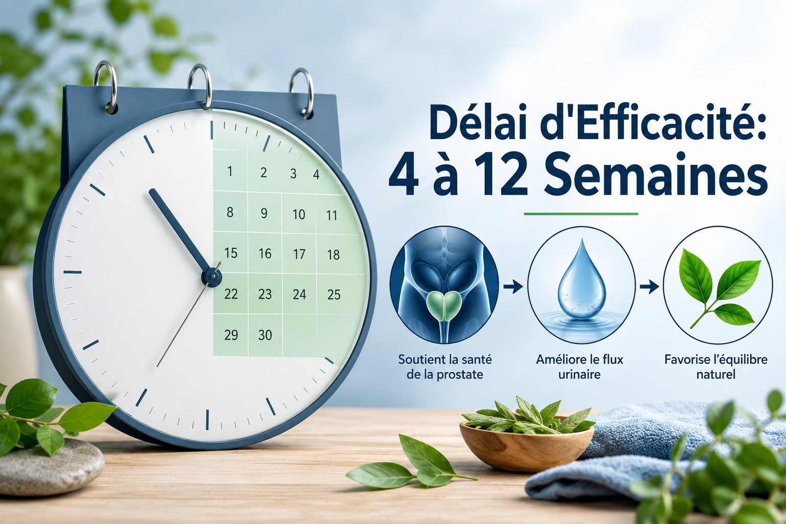 Combien de temps faut-il pour qu'un produit naturel pour dégonfler la prostate fonctionne ?