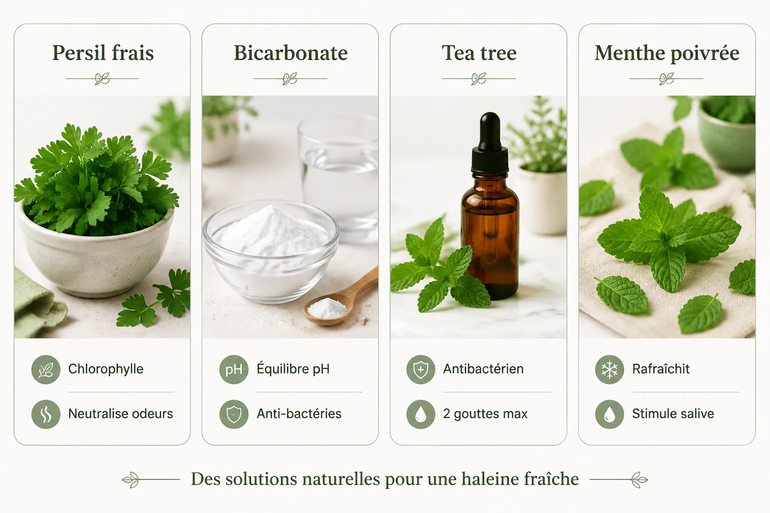 Les meilleurs remèdes naturels pour une Haleine Fraîche Durable