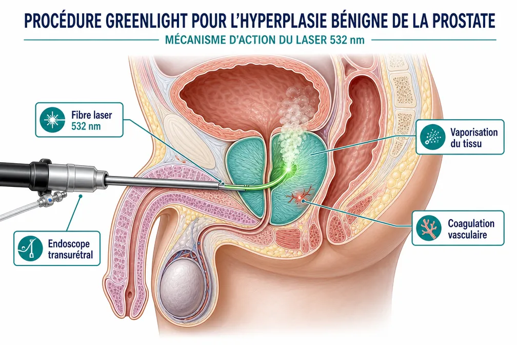 Qu'est-ce que la chirurgie laser GreenLight prostate et comment fonctionne-t-elle ?