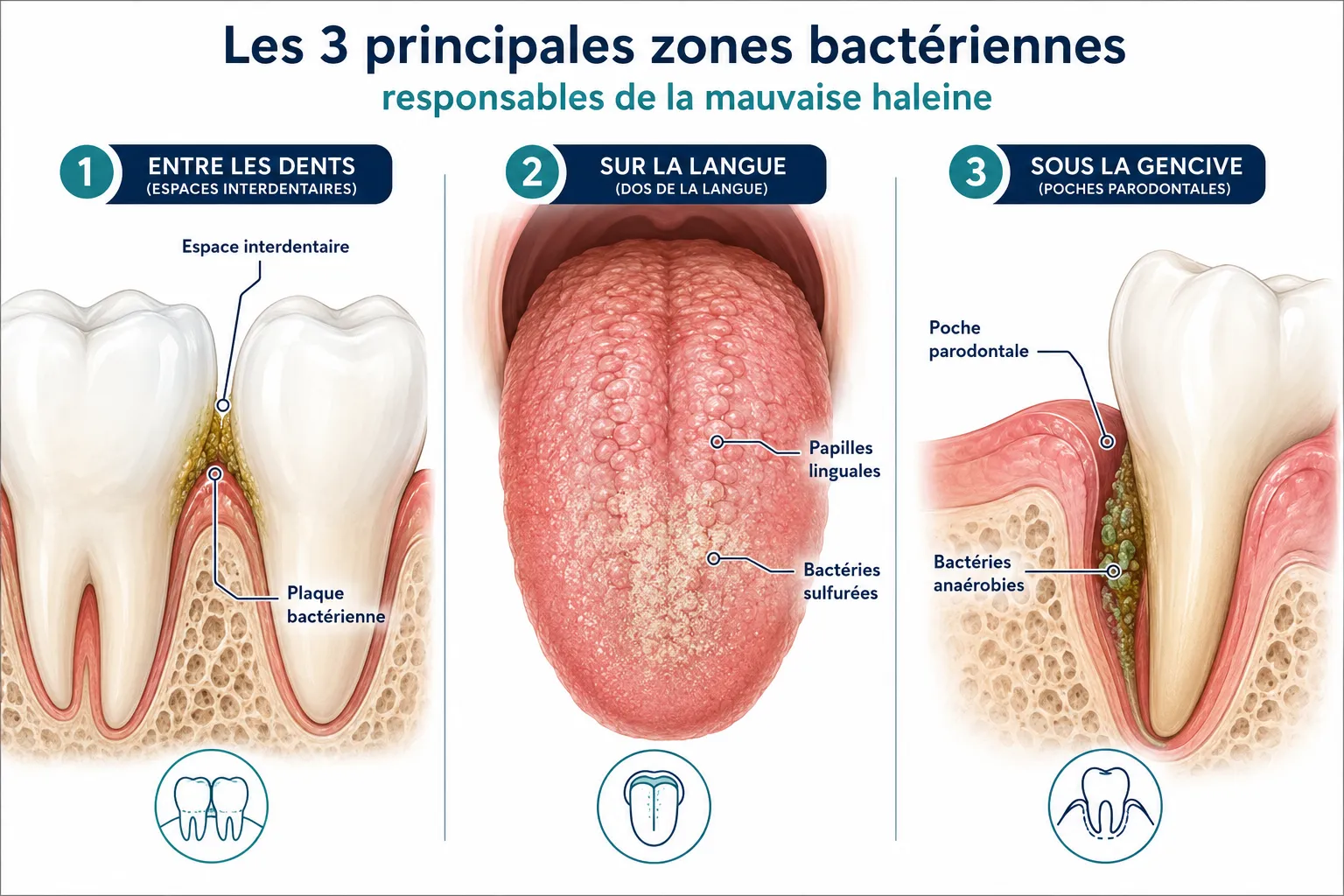 Qu'est-ce qui cause la mauvaise haleine et comment la corriger ?