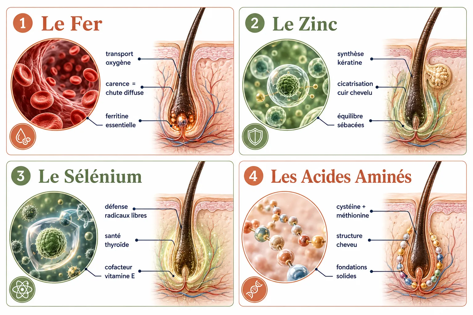 Routine quotidienne de supplémentation vitaminique sur 6 mois