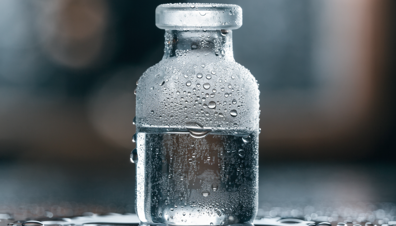 Closeup of a single 5-alpha reductase inhibitor bottle label