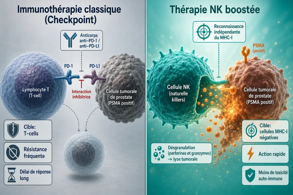 Thérapie NK versus inhibiteurs de points de contrôle : quelle différence ?