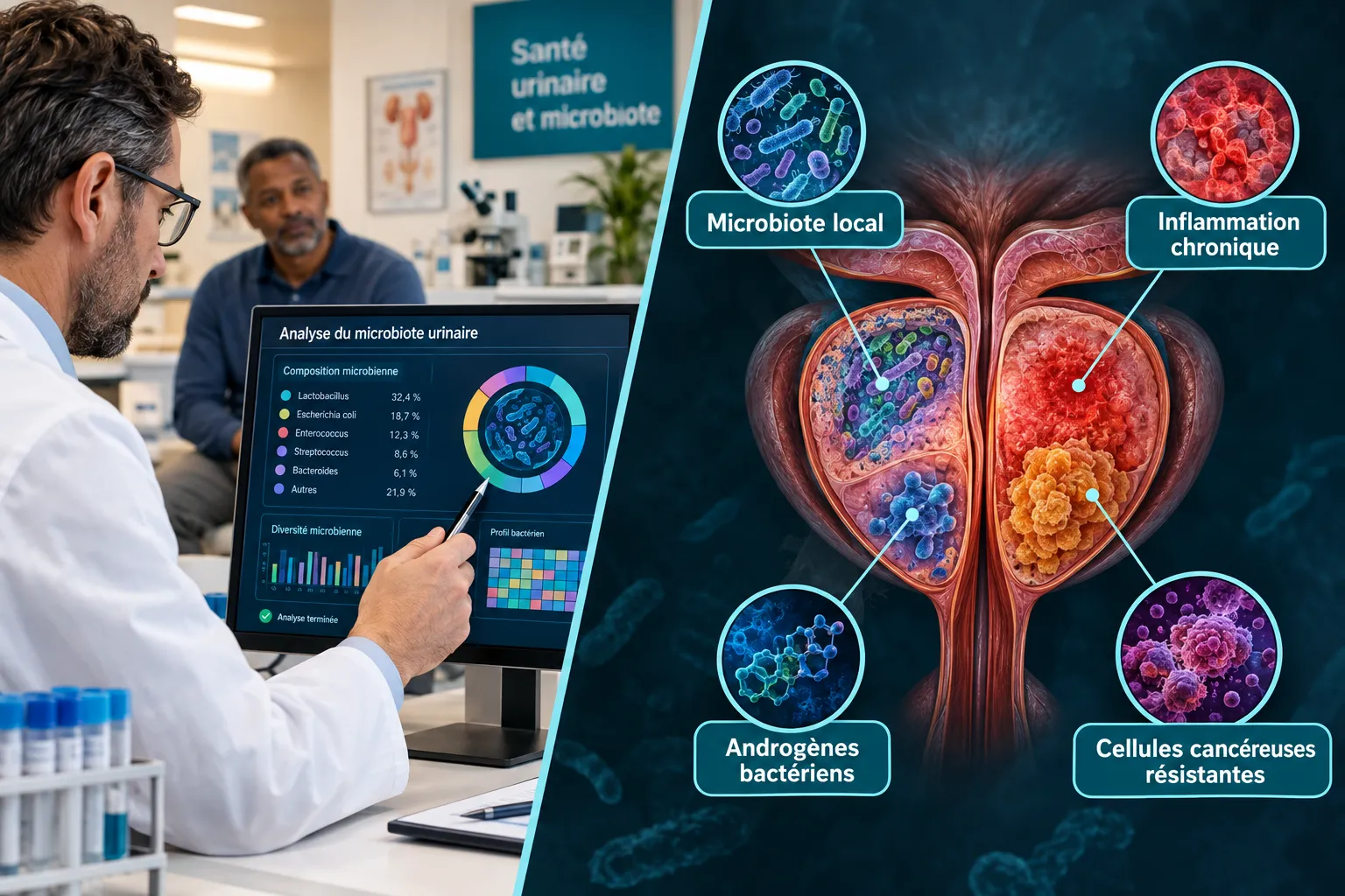 Comment les médecins testent-ils l'implication bactérienne dans le cancer de la prostate ?