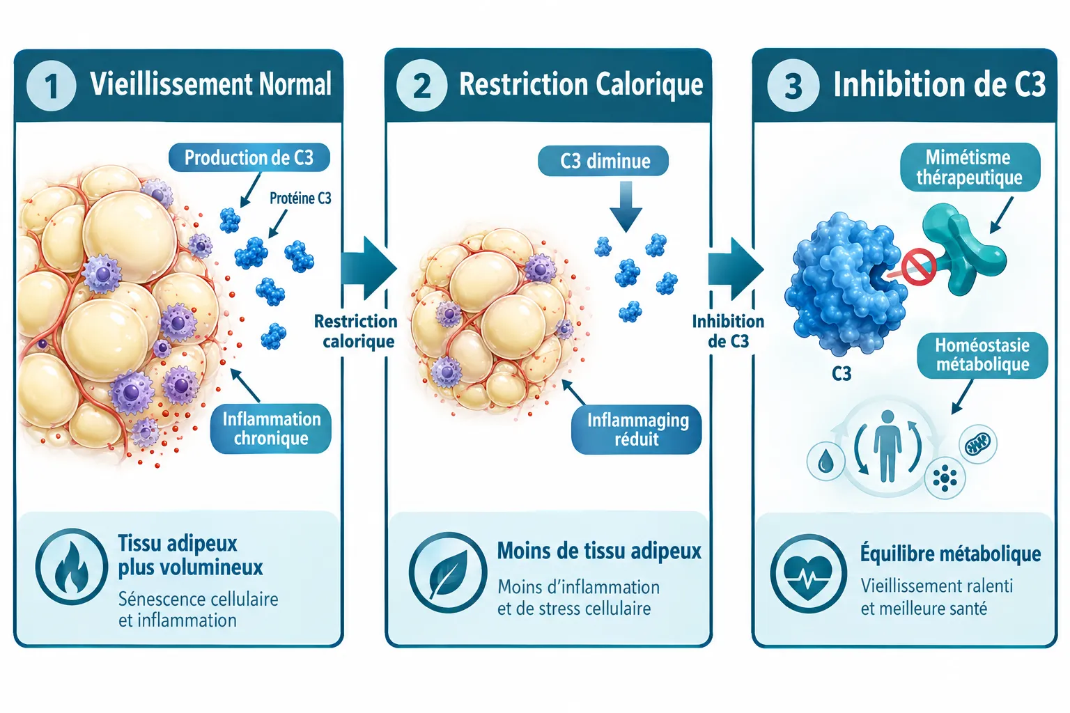 Quelle est la protéine immunitaire derrière les bienfaits anti-âge de la restriction calorique