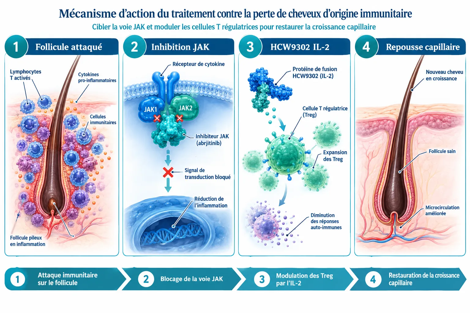 Qu'est-ce que ce nouveau médicament immunitaire contre la perte de cheveux sévère ?