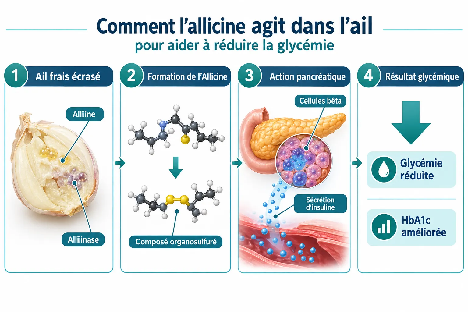 Qu'est-ce que l'allicine et comment agit-elle dans l'ail ?