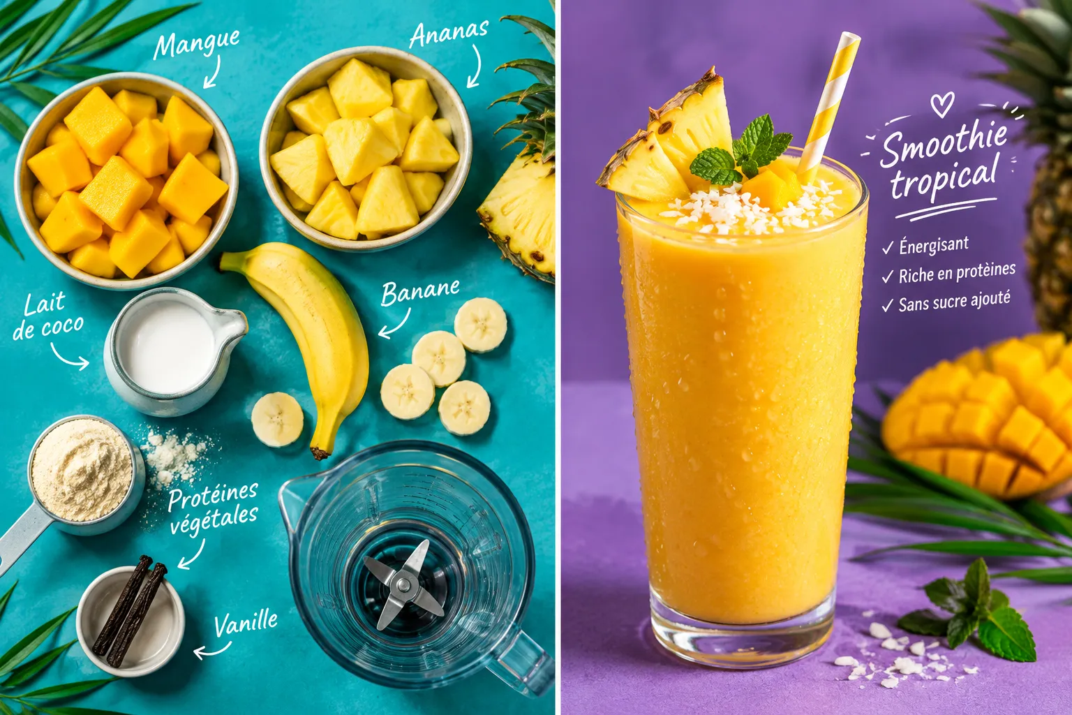 8 Smoothies Protéinés à Préparer Après le Sport | Santé et bien-être 8 Smoothies Protéinés à Préparer Après le Sport: Recettes Complètes