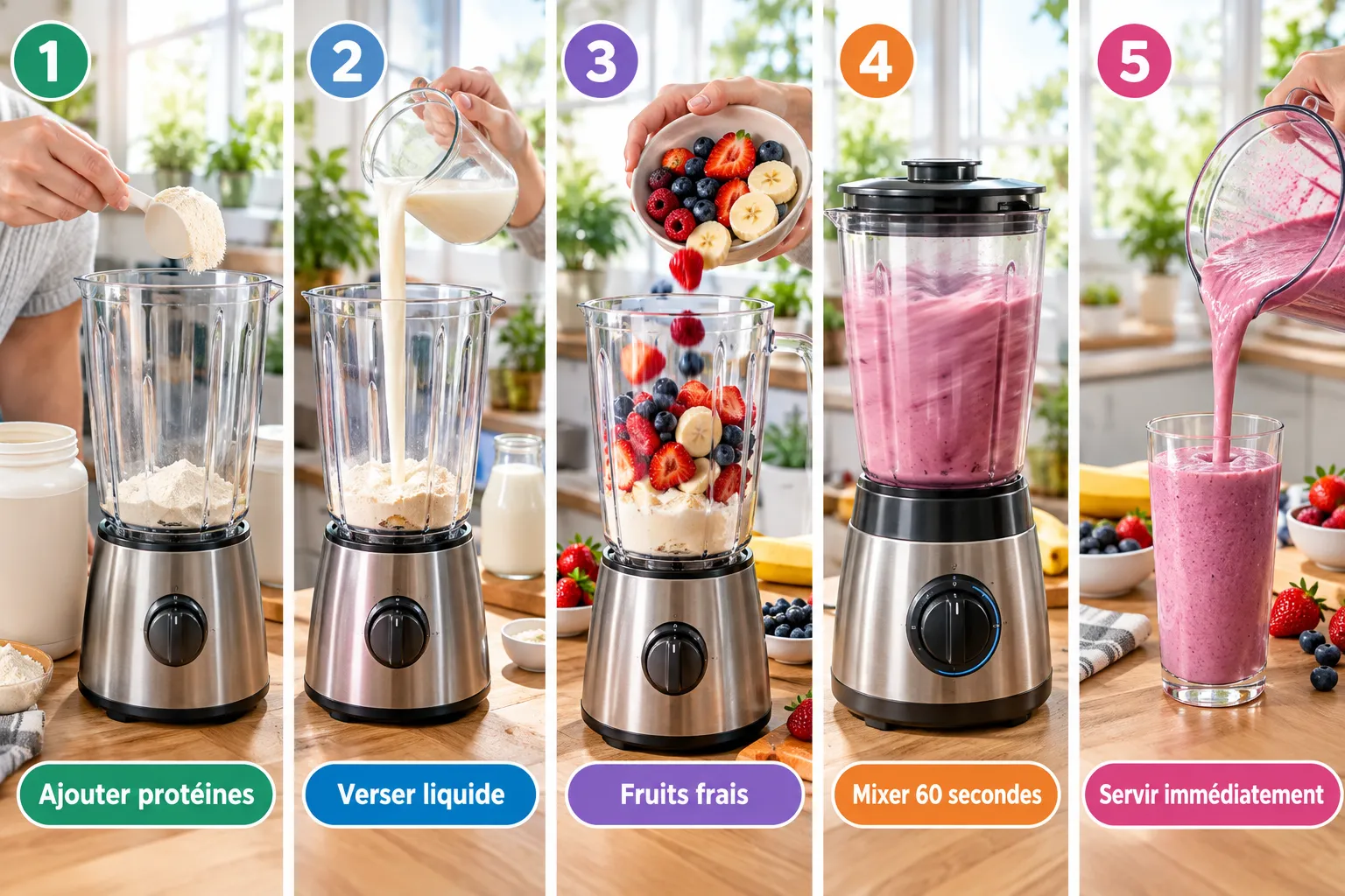 8 Smoothies Protéinés à Préparer Après le Sport | Santé et bien-être Optimiser la Préparation et la Conservation